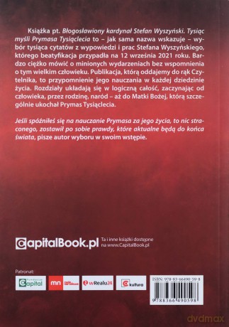 Tysiąc myśli Prymasa Tysiąclecia [KSIĄŻKA]