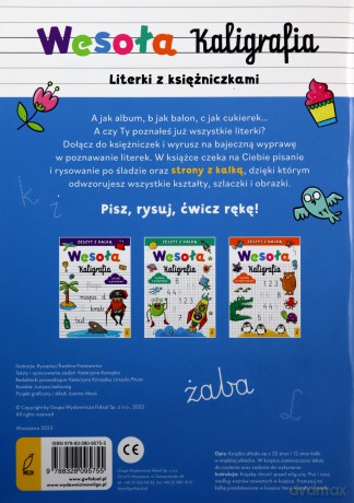 Wesoła kaligrafia Literki z księżniczkami [KSIĄŻKA]