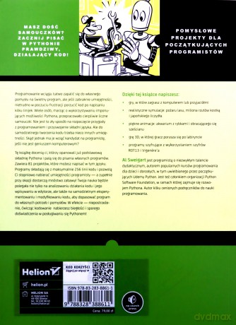 Wielka księga małych projektów w Pythonie - Al Sweigart [KSIĄŻKA]