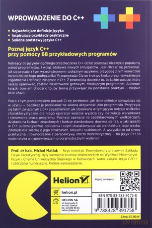 Wprowadzenie do C++ - Michał Matlak [KSIĄŻKA]