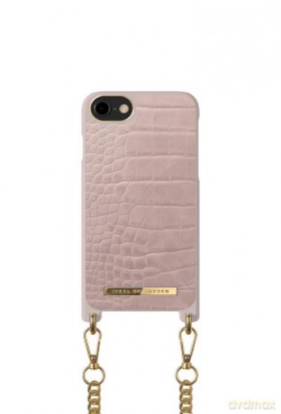 [NZ] iDeal of Sweden Necklace - etui ochronne do iPhone 8/7/6/6s/SE (Misty Rose Croco)