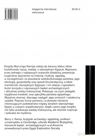 Starożytny Egipt Anatomia Cywilizacji (twarda) - Barry J. Kemp [KSIĄŻKA]