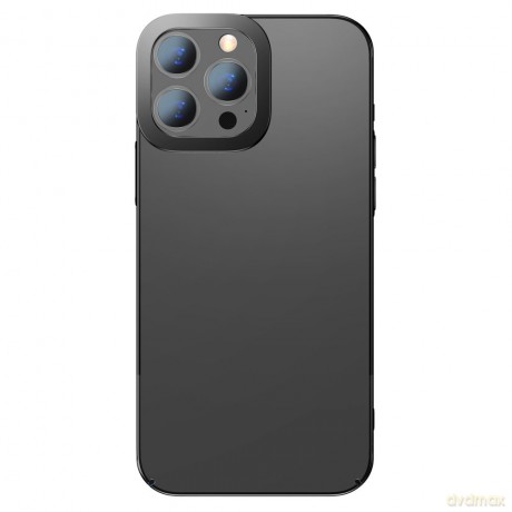 Baseus Glitter Case przezroczyste etui pokrowiec iPhone 13 Pro Max czarny (ARMC000201)