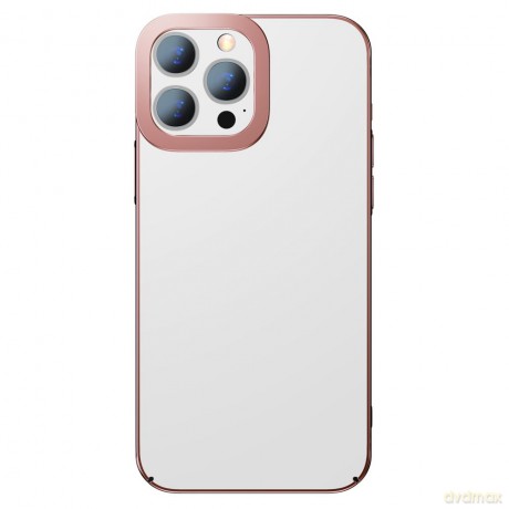Baseus Glitter Case przezroczyste etui pokrowiec iPhone 13 Pro Max różowy (ARMC001104)