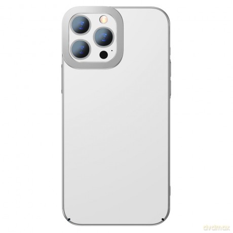 Baseus Glitter Case przezroczyste etui pokrowiec iPhone 13 Pro Max srebrny (ARMC000512)