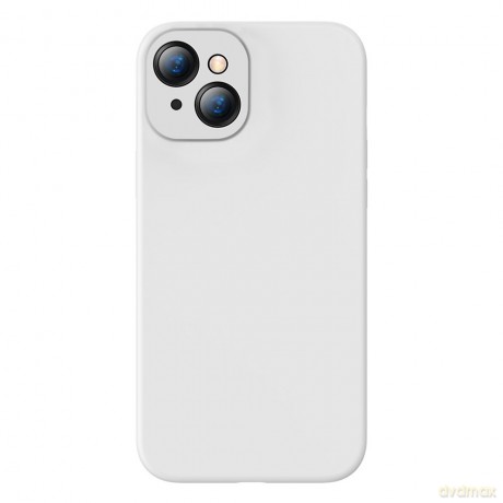 Baseus Liquid Gel Case silikonowe etui pokrowiec do iPhone 13 biały (ARYT000302)