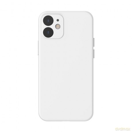 Baseus Liquid Silica Gel Case Elastyczne żelowe etui iPhone 12 mini Biały (WIAPIPH54N-YT02)