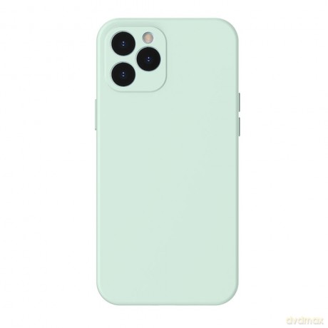 Baseus Liquid Silica Gel Case Elastyczne żelowe etui iPhone 12 Pro Miętowy (WIAPIPH61P-YT6B)