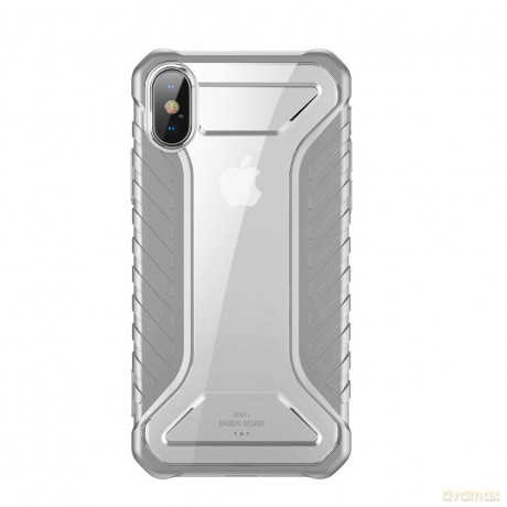 Baseus Michelin Case designerskie etui pokrowiec Apple iPhone XS Max szary (WIAPIPH65-MK0G)