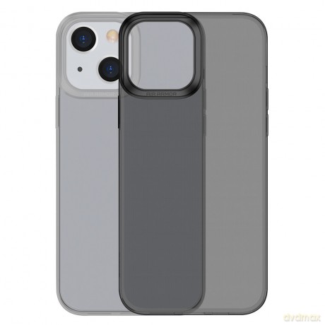 Baseus Simple Series Case przezroczyste żelowe etui iPhone 13 czarny (ARAJ000301)