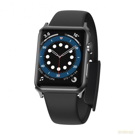 Baseus Slip-Thru pasek opaska bransoleta do Apple Watch 3/4/5/6/SE 42mm/44mm czarny (LBWSE-A01)