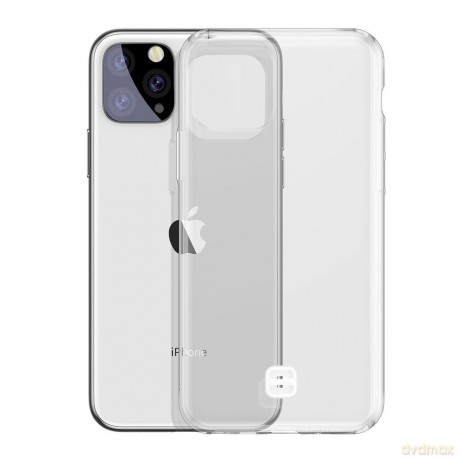 Baseus ultracienkie żelowe etui pokrowiec z uchwytem na smycz iPhone 11 Pro Max przezroczysty (WIAPIPH65S-QA02)