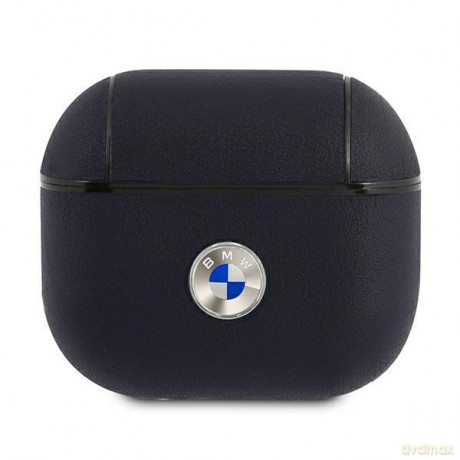 BMW BMA3SSLNA AirPods 3 cover granatowy/navy Geniune Leather Silver Logo