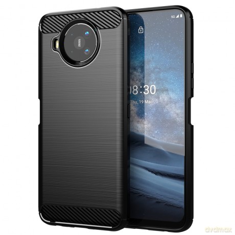 Carbon Case elastyczne etui pokrowiec Nokia 8.3 5G czarny