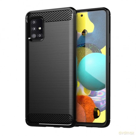 Carbon Case elastyczne etui pokrowiec Samsung Galaxy A31 czarny