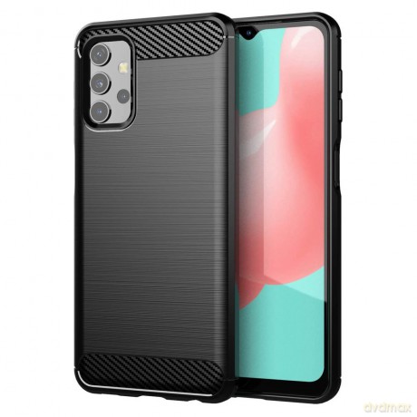 Carbon Case elastyczne etui pokrowiec Samsung Galaxy A32 4G czarny