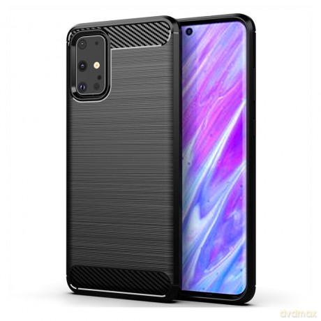 Carbon Case elastyczne etui pokrowiec Samsung Galaxy S20 Ultra czarny