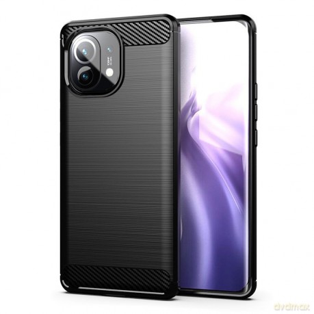 Carbon Case elastyczne etui pokrowiec Xiaomi Mi 11 czarny