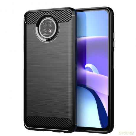 Carbon Case elastyczne etui pokrowiec Xiaomi Redmi Note 9T 5G czarny