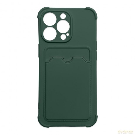 Card Armor Case etui pokrowiec do iPhone 11 Pro Max portfel na kartę silikonowe pancerne etui Air Bag zielony