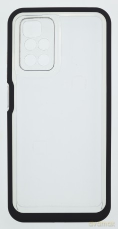 Clear 3in1 etui do Xiaomi Redmi 10 żelowy pokrowiec z ramką czarny