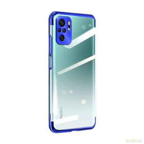 Clear Color case żelowy pokrowiec etui z metaliczną ramką Xiaomi Redmi Note 10 Pro niebieski