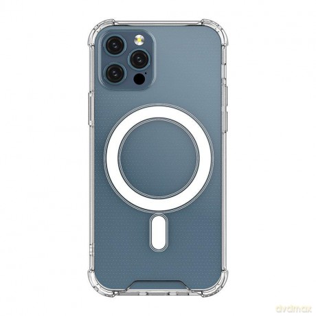Clear Magnetic Case MagSafe pancerne żelowe elastyczne etui do iPhone 13 przezroczysty