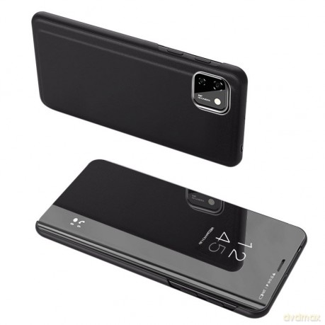 Clear View Case futerał etui z klapką Huawei Y5p czarny