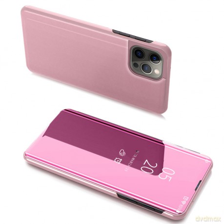 Clear View Case futerał etui z klapką iPhone 13 Pro różowy