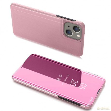 Clear View Case futerał etui z klapką iPhone 13 różowy