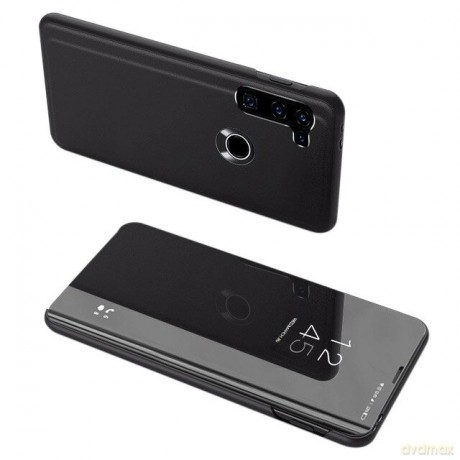 Clear View Case futerał etui z klapką Motorola Moto G8 Power czarny