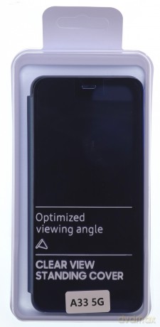 Clear View Case futerał etui z klapką Samsung Galaxy A33 5G niebieski