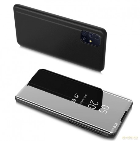 Clear View Case futerał etui z klapką Samsung Galaxy M51 czarny