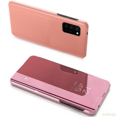 Clear View Case futerał etui z klapką Samsung Galaxy Note 20 Ultra różowy