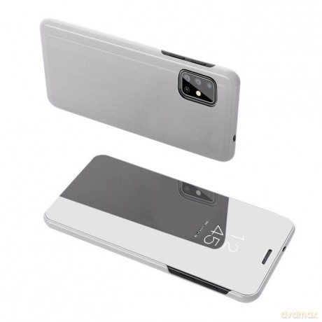 Clear View Case futerał etui z klapką Samsung Galaxy S20 Ultra srebrny