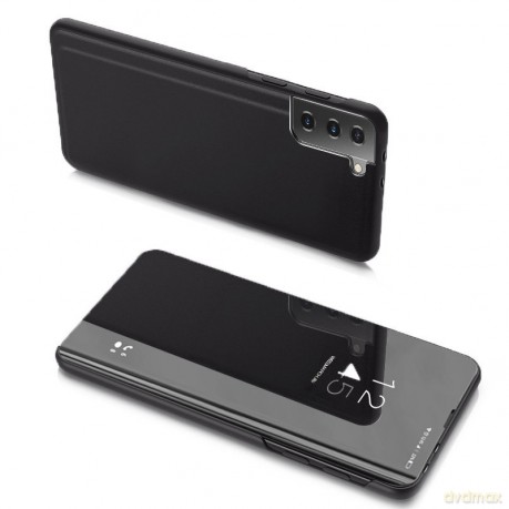 Clear View Case futerał etui z klapką Samsung Galaxy S21 5G czarny