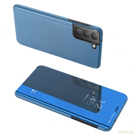 Clear View Case futerał etui z klapką Samsung Galaxy S21 FE niebieski