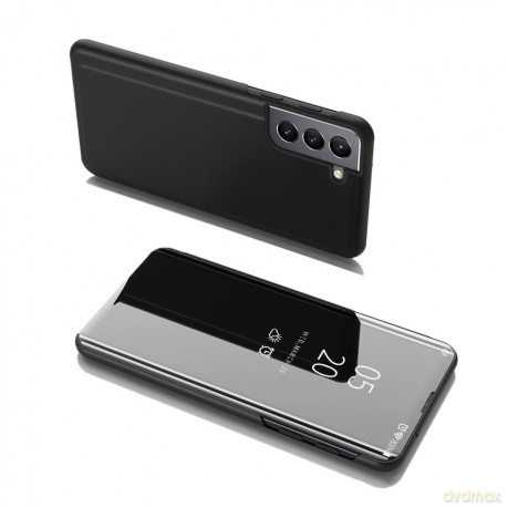 Clear View Case futerał etui z klapką Samsung Galaxy S22 czarny