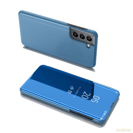 Clear View Case futerał etui z klapką Samsung Galaxy S22 niebieski
