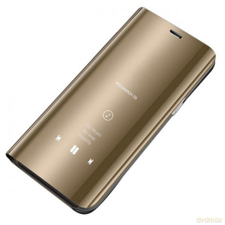 Clear View Case futerał etui z klapką Samsung Galaxy S8 G950 złoty