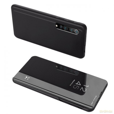 Clear View Case futerał etui z klapką Xiaomi Mi Note 10 Lite czarny