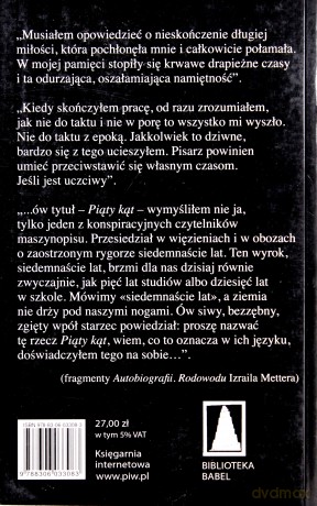 Piąty Kąt - Izrail Metter [KSIĄŻKA]