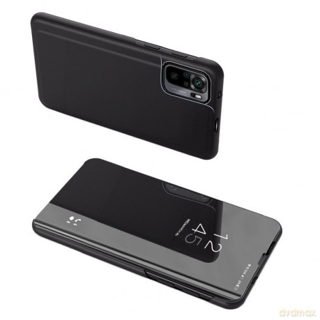 Clear View Case futerał etui z klapką Xiaomi Redmi Note 10 Pro czarny