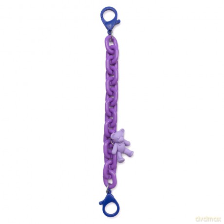 Color Chain (rope) kolorowy łańcuszek łańcuch zawieszka do telefonu portfela plecaka fioletowy