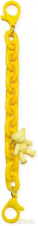 Color Chain (rope) kolorowy łańcuszek łańcuch zawieszka do telefonu portfela plecaka żółty