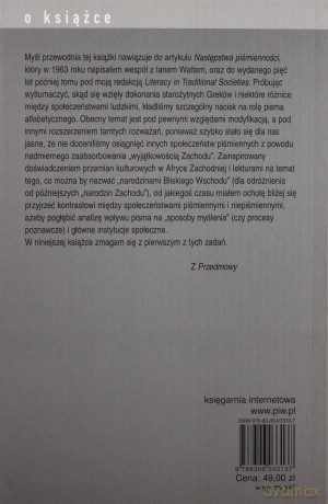 Poskromienie Myśli Nieoswojonej - Jack Goody [KSIĄŻKA]