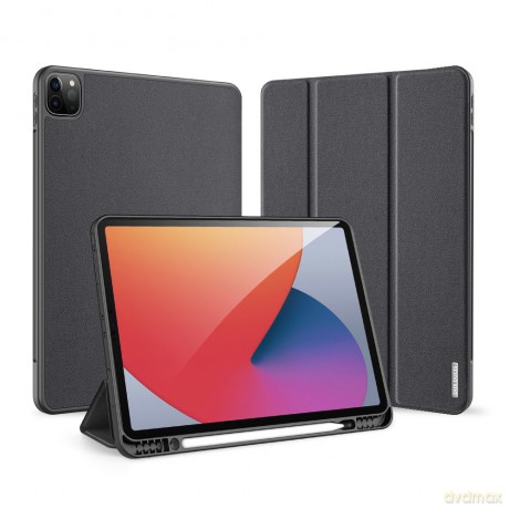 DUX DUCIS Domo składany pokrowiec etui na tablet z funkcją Smart Sleep podstawka iPad Pro 12.9'' 2021 czarny