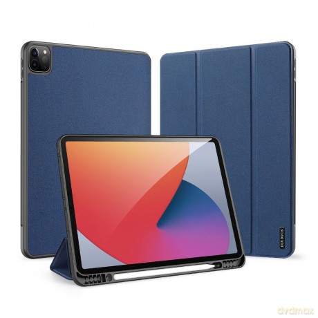 DUX DUCIS Domo składany pokrowiec etui na tablet z funkcją Smart Sleep podstawka iPad Pro 12.9'' 2021 niebieski