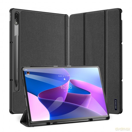 DUX DUCIS Domo składany pokrowiec etui na tablet z funkcją Smart Sleep podstawka Lenovo Tab P12 Pro czarny