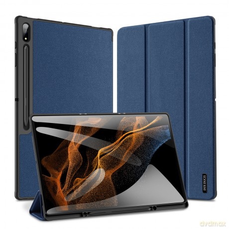 DUX DUCIS Domo składany pokrowiec etui na tablet z funkcją Smart Sleep podstawka Samsung Galaxy Tab S8 Ultra niebieski